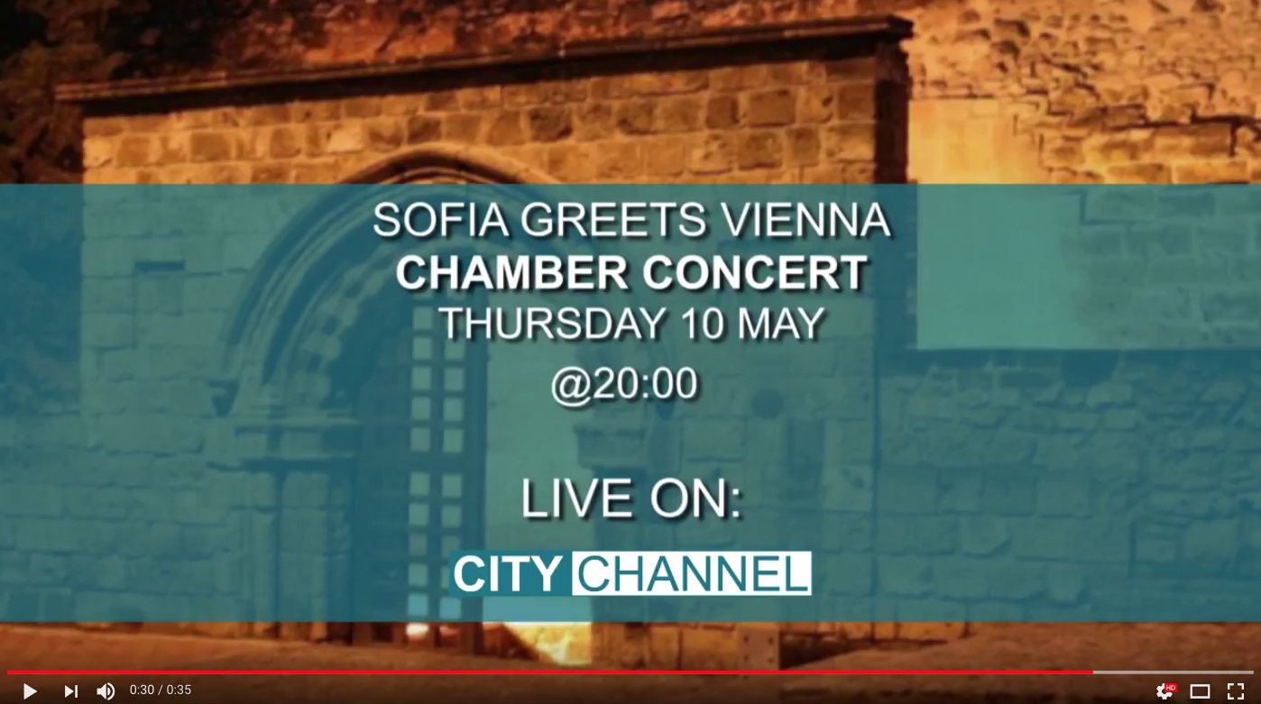 LIVE | Sofia greets Vienna  CHAMBER CONCERT (10/5 @ 8PM)