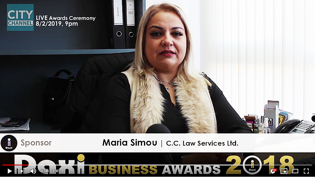 DAXI BUSINESS AWARDS | Maria Simou CC Law Services Ltd