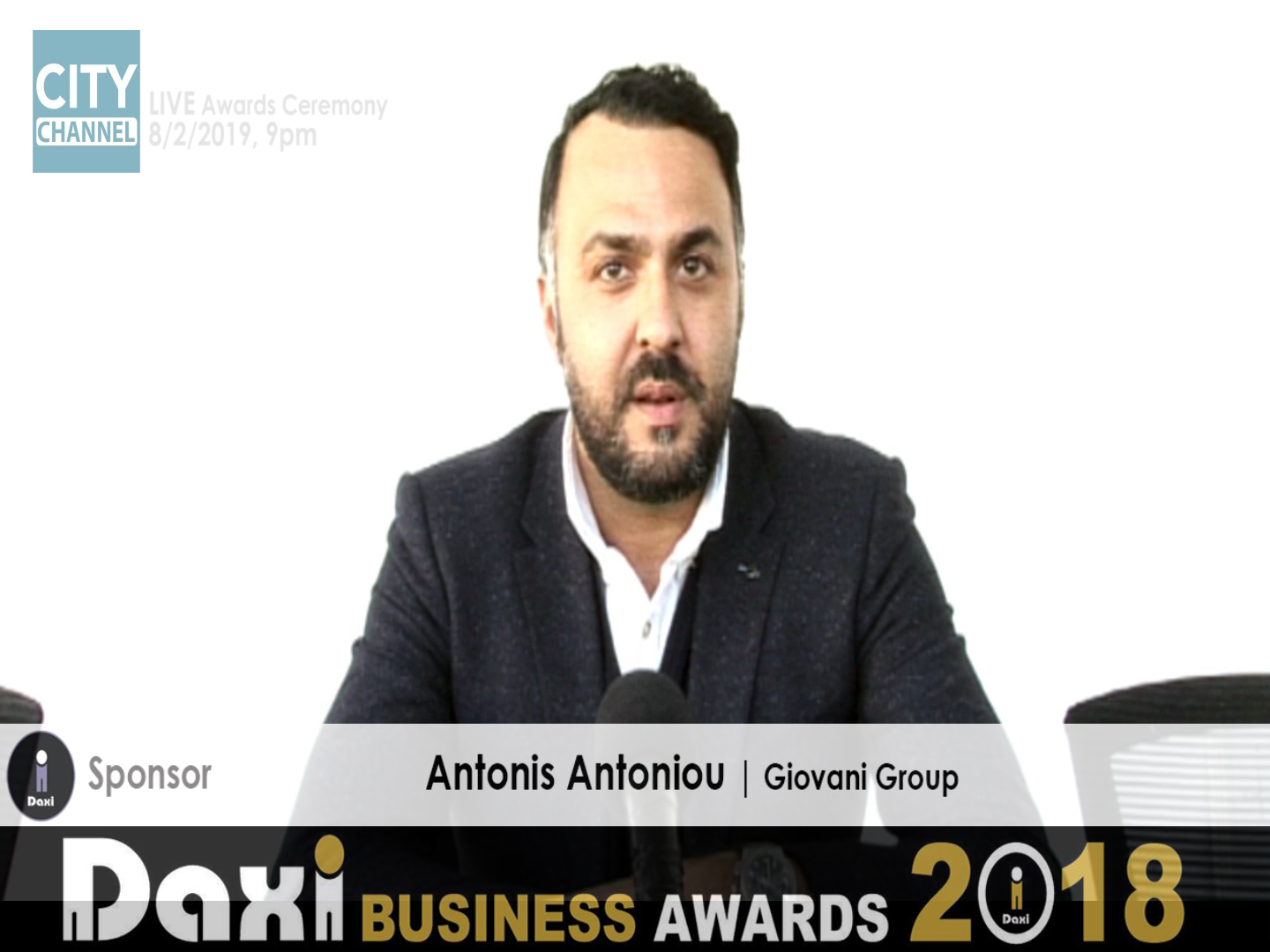 DAXI AWARDS Antonis Antoniou  Executive Director The Giovani Group