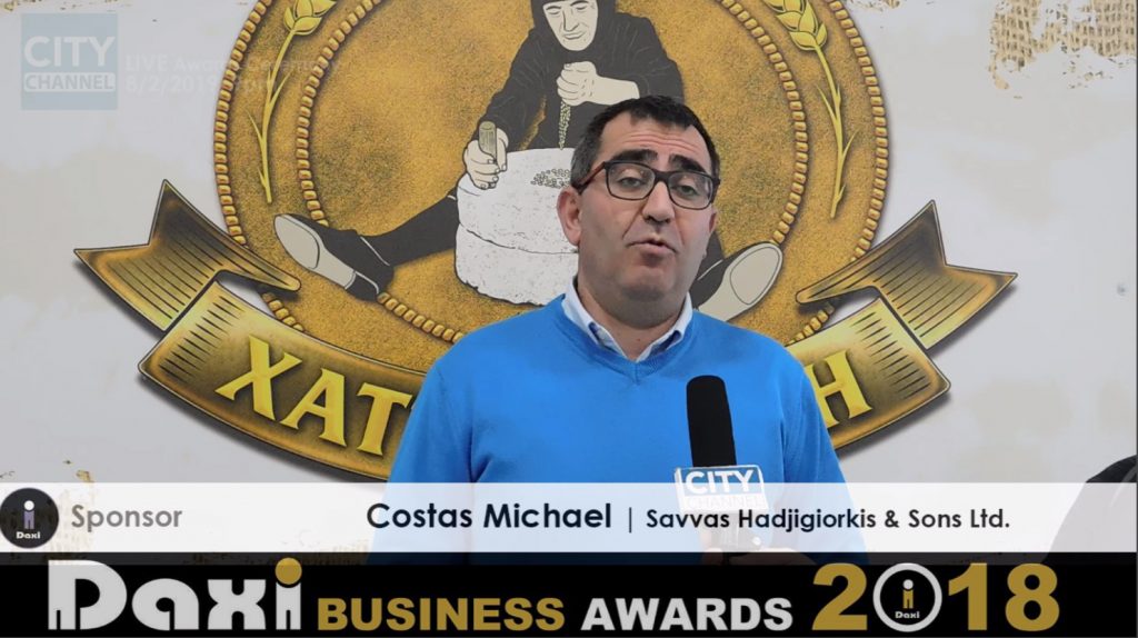 DAXI BUSINESS AWARDS | Costas Michael for Savvas Hadjigiorkis and Sons Ltd