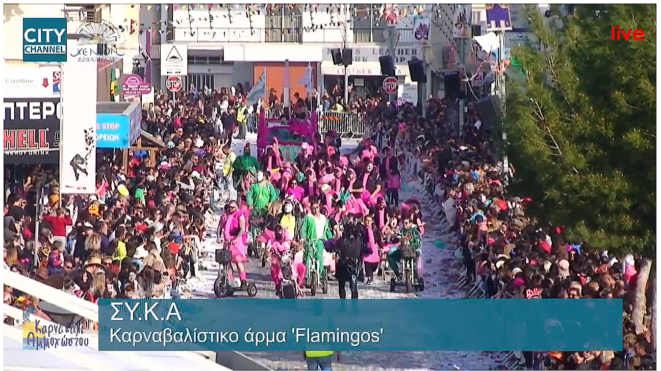 Kαρναβάλι Αμμοχώστου ΣΥ.Κ.Α – Flamingos