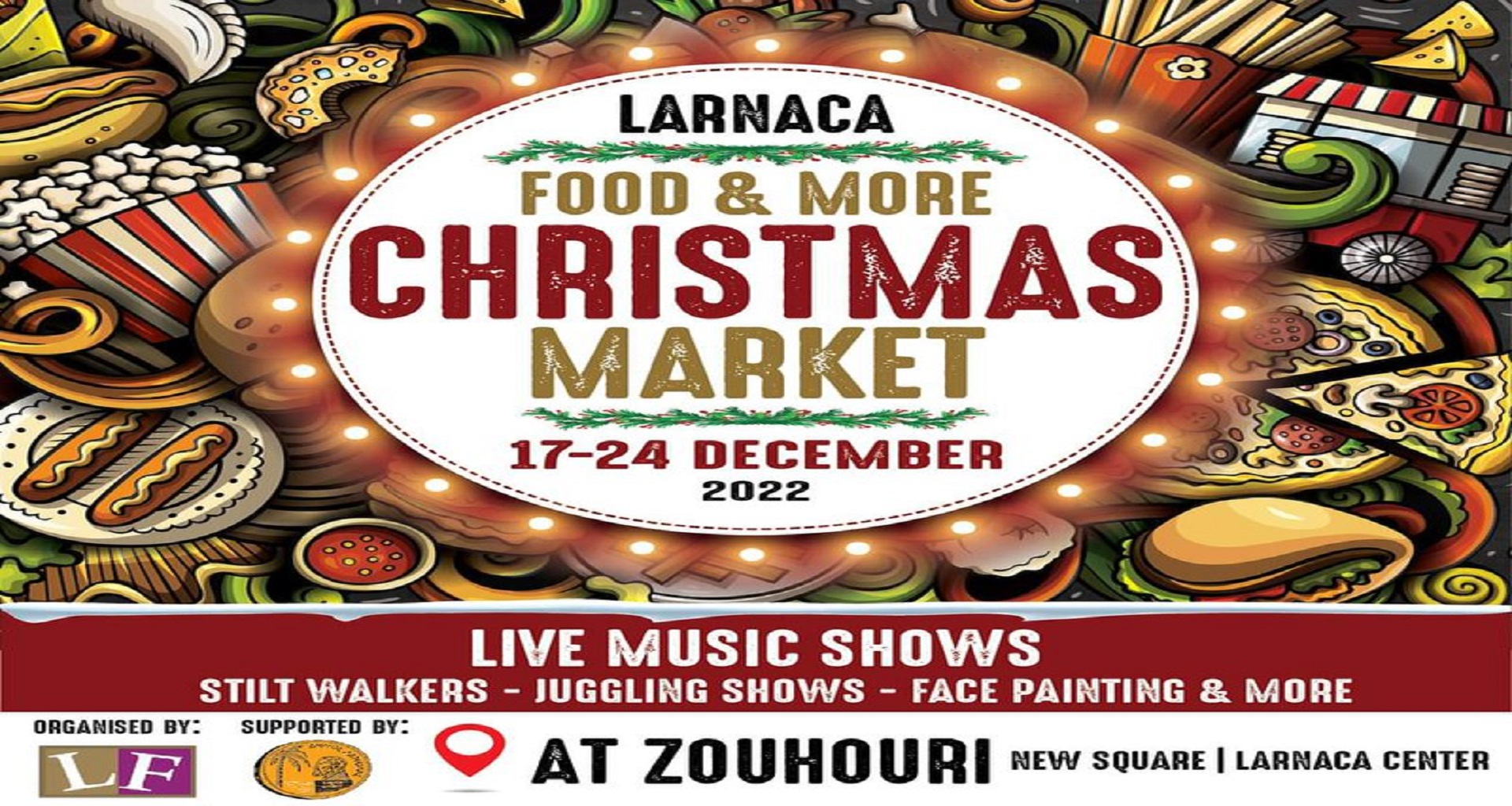 Λάρνακα: Έρχεται χριστουγεννιάτικο street food festival.