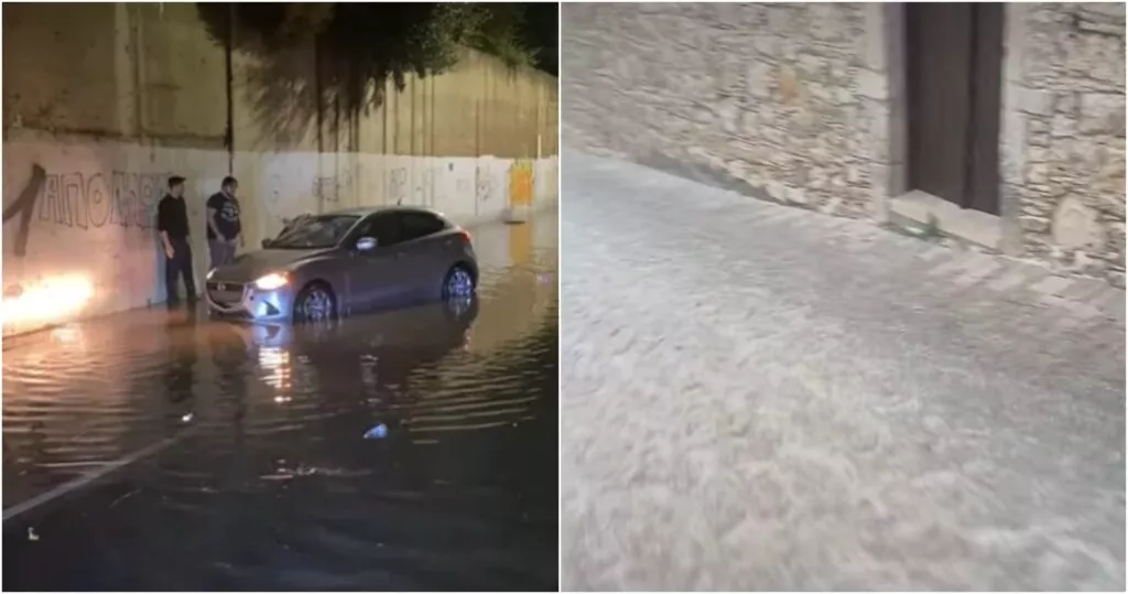 Πτώσεις δέντρων, πλημμυρισμένους δρόμους και σπίτια άφησε πίσω της η κακοκαιρία